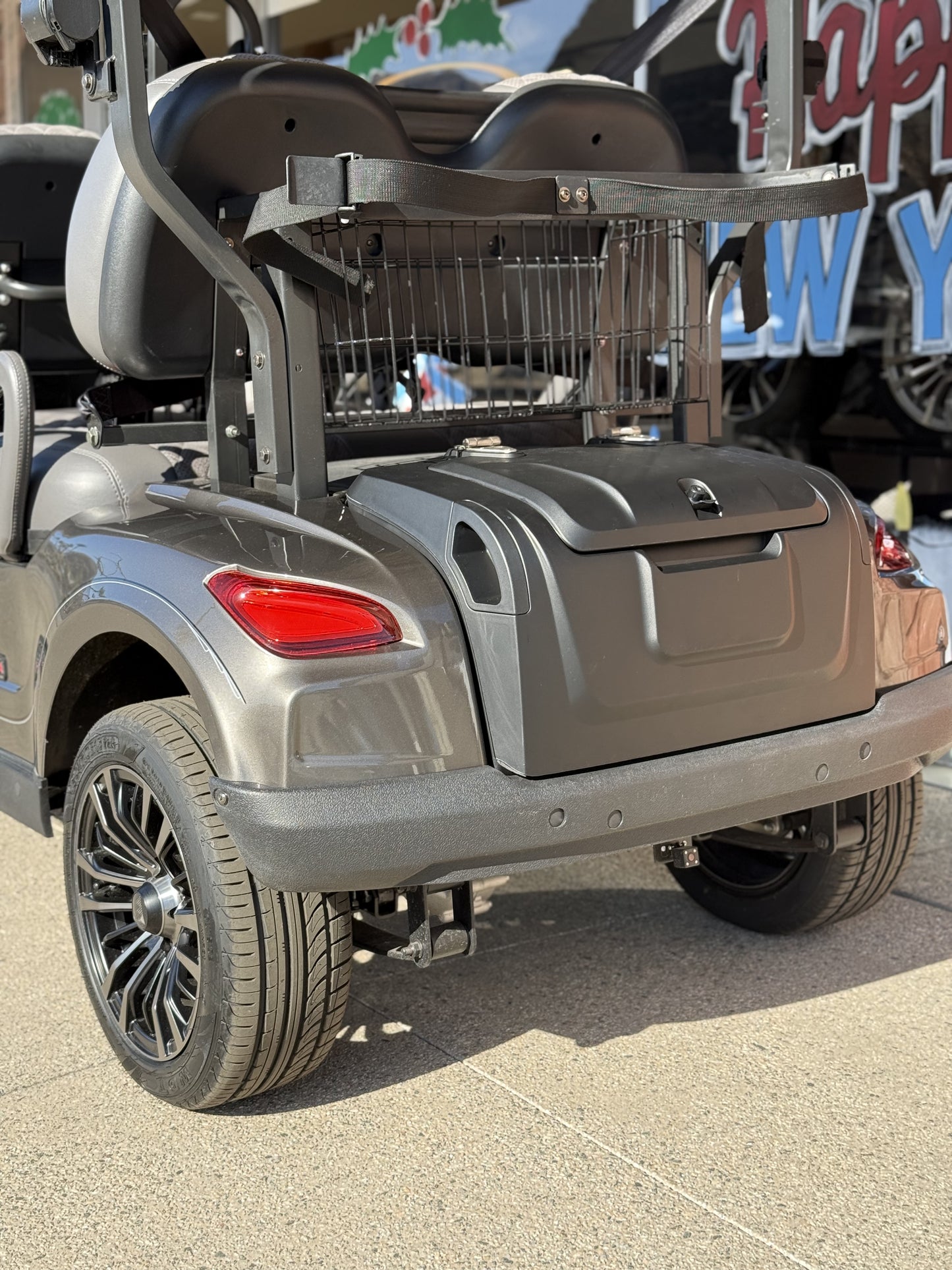 Rear Trunk Storage For Golf Cart